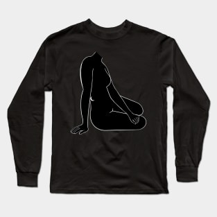 beauty moon black Long Sleeve T-Shirt